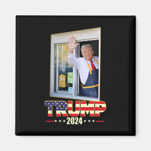 Trump Met Mc Donald Trump Werknemer Stem Op Trump Magneet