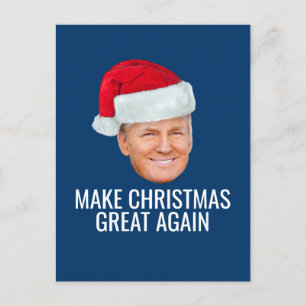 Trump met Santa Hat - Maak kerst nog een keer gewe Briefkaart