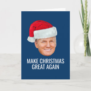 Trump met Santa Hat - Maak kerst nog een keer gewe Kaart