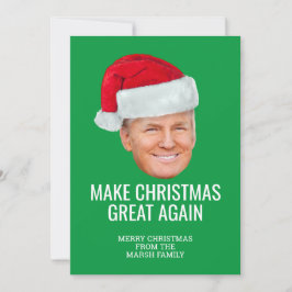 Trump met Santa Hat - Maak kerst nog een keer gewe Kaart