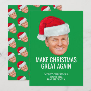 Trump met Santa Hat - Maak kerst nog een keer gewe Kaart