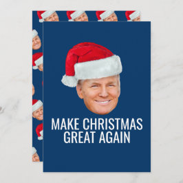 Trump met Santa Hat - Maak kerst nog een keer gewe Kaart