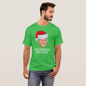 Trump met Santa Hat - Maak kerst nog een keer gewe T-shirt (Voorkant volledig)