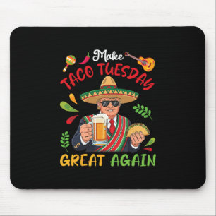 Trump Met Tacos En Bier Maakt Dinsdag Taco Groot Muismat