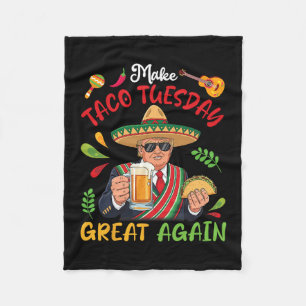 Trump Met Tacos En Bier Maakt Taco Tuesday Geweldi Fleece Deken