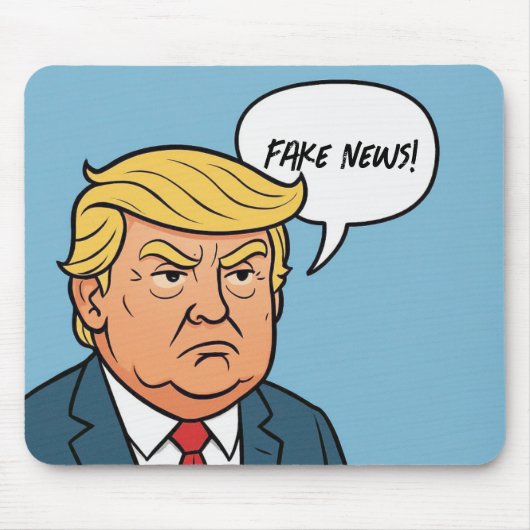 Trump met zijn speech bubble muismat (Voorkant)