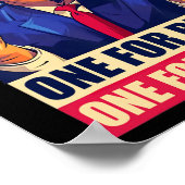 Trump-middelvinger Biden Harris America Republica Poster (Hoek)