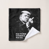 Trump Middenvinger 2026 Meme Grappig Bad Handdoek (Wasdoekje)