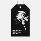 Trump Middenvinger 2026 Meme Grappig Cadeaulabel (Achterkant)