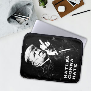 Trump Middenvinger 2026 Meme Grappig Laptop Sleeve