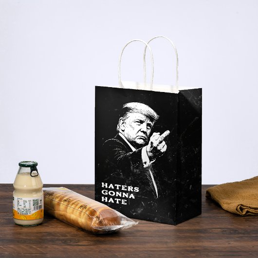 Trump Middenvinger 2026 Meme Grappig Medium Cadeauzakje