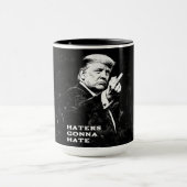 Trump Middenvinger 2026 Meme Grappig Mok (Midden)
