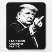 Trump Middenvinger 2026 Meme Grappig Muismat (Voorkant)