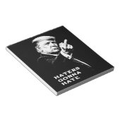 Trump Middenvinger 2026 Meme Grappig Notitieblok (Schuin)