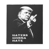 Trump Middenvinger 2026 Meme Grappig Notitieblok (Voorkant)