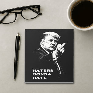Trump Middenvinger 2026 Meme Grappig Notitieblok