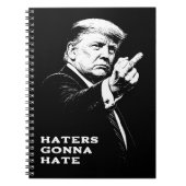 Trump Middenvinger 2026 Meme Grappig Notitieboek (Voorkant)