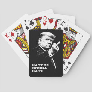 Trump Middenvinger 2026 Meme Grappig Pokerkaarten