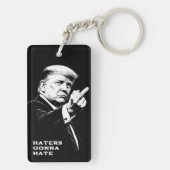 Trump Middenvinger 2026 Meme Grappig Sleutelhanger (achterkant)