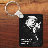 Trump Middenvinger 2026 Meme Grappig Sleutelhanger (Voorkant)