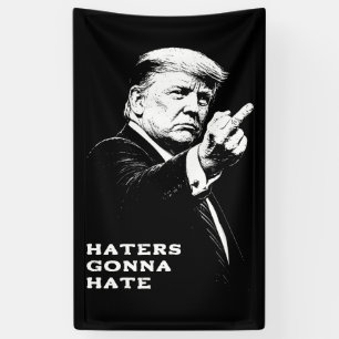 Trump Middenvinger 2026 Meme Grappig Spandoek