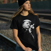 Trump Middenvinger 2026 Meme Grappig T-shirt