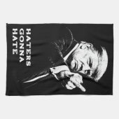 Trump Middenvinger 2026 Meme Grappig Theedoek (Horizontaal)