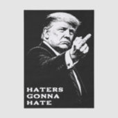 Trump Middenvinger 2026 Meme Grappig Tissuepapier (Voorkant)