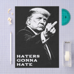 Trump Middenvinger 2026 Meme Grappig Tissuepapier