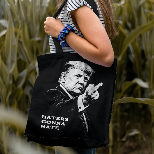Trump Middenvinger 2026 Meme Grappig Tote Bag
