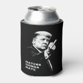 Trump Middle Finger 2026 Meme Funny Blikjeskoeler (Blikje Voorkant)