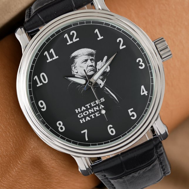 Trump Middle Finger 2026 Meme Funny Horloge (Creator heeft geüpload)