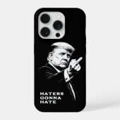 Trump Middle Finger 2026 Meme Funny iPhone Hoesje (Achterkant)