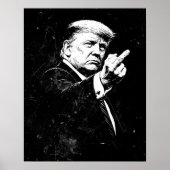 Trump Middle Finger 2026 Meme Funny Poster (Voorkant)