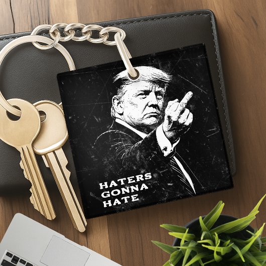 Trump Middle Finger 2026 Meme Funny Sleutelhanger