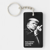Trump Middle Finger 2026 Meme Funny Sleutelhanger (Voorkant)