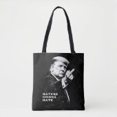 Trump Middle Finger 2026 Meme Funny Tote Bag (Voorkant)