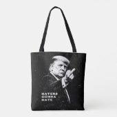Trump Middle Finger 2026 Meme Funny Tote Bag (Achterkant)