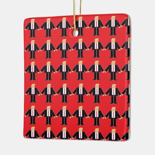 Trump Minis Keramisch Ornament (Links)