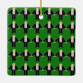 Trump Minis Keramisch Ornament (Achterkant)