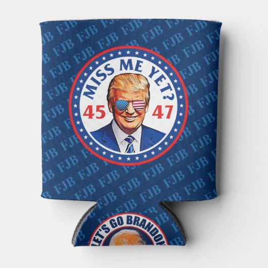 Trump mis me nog Pro Trump 2024 anti Biden Blikjeskoeler (Voorkant)