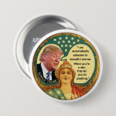 Trump Misogyny Ronde Button 7,6 Cm (Voorkant /achterkant)