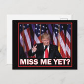 Trump, Miss Me Toch Feestdagenkaart (Voorkant / Achterkant)