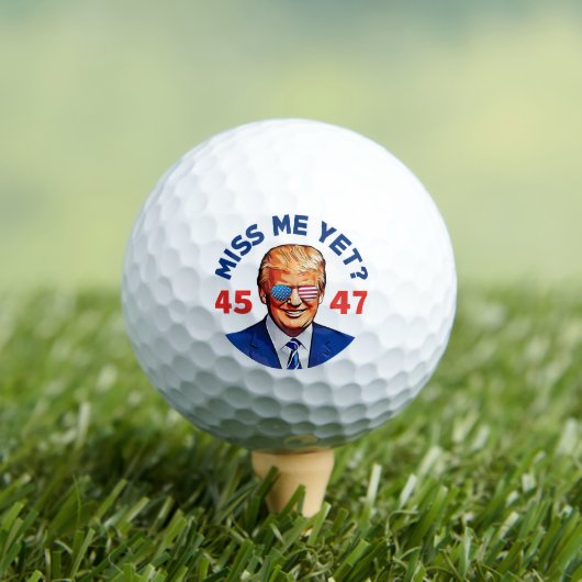Trump miss me yet, anti Biden Trump 2024 Golfballen (Insitu Shirt)