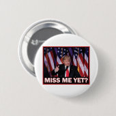 Trump Miss Toch Ronde Button 5,7 Cm (Voorkant /achterkant)