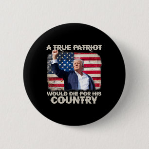 Trump Miste Me Pennsylvania Bijeenkomst Patriot Us Ronde Button 5,7 Cm