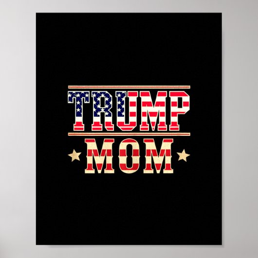 Trump Moeder Fijne Moederdag Conservatieve Moeder  Poster (Voorkant)