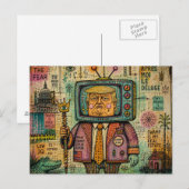 Trump Moeras Realiteit Mixed Media Briefkaart (Voorkant / Achterkant)