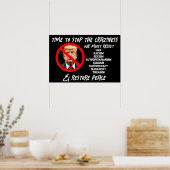 Trump moet weg | Tijd om de vrede te herstellen Poster (Keuken)