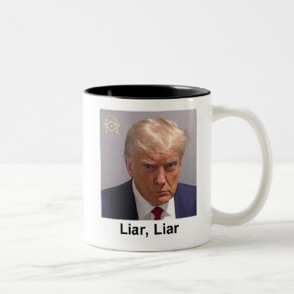 Trump Mok "Liar, Liar" mugshot